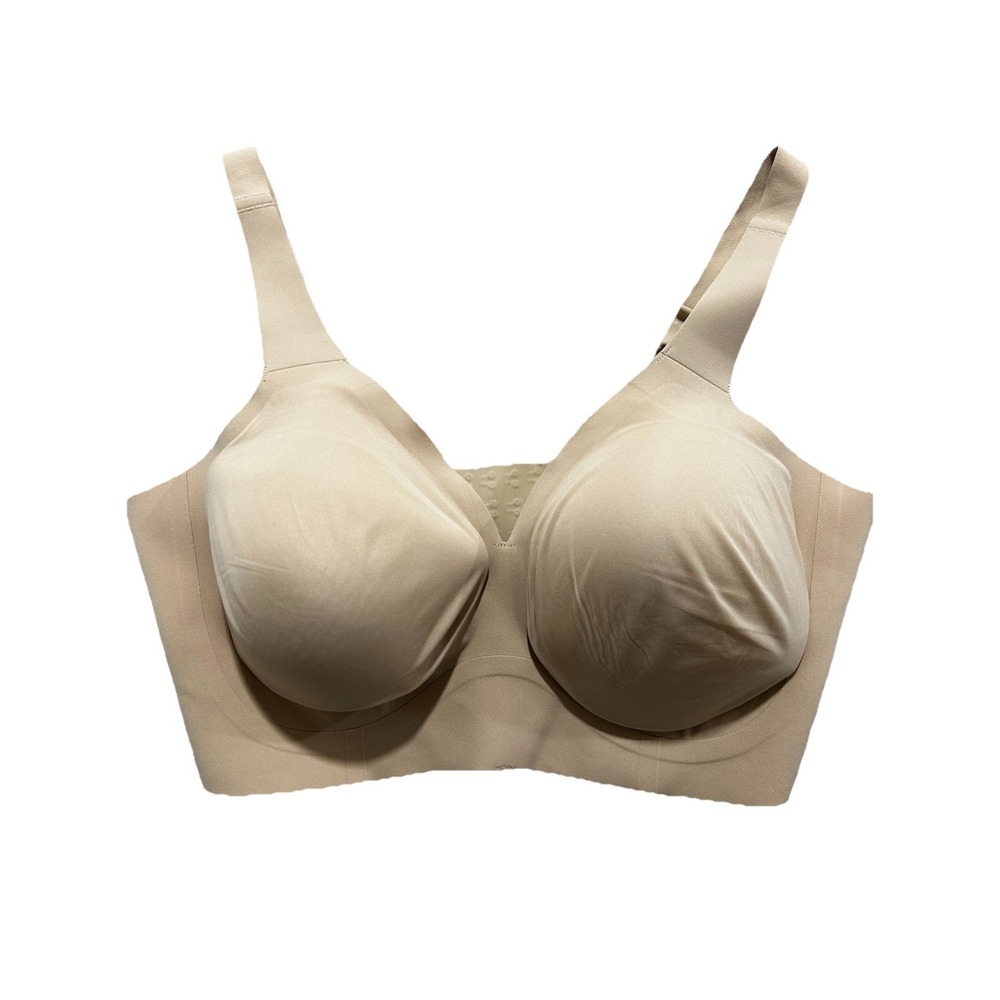 Evelyn & Bobbie Women's Bra Sz 2XL Starlette Plunge Beige
